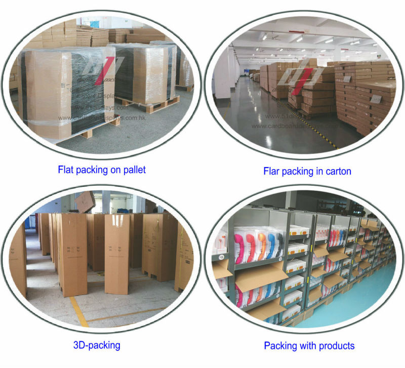 Custom Cardboard Counter Top Display Boxes With Divider For Small