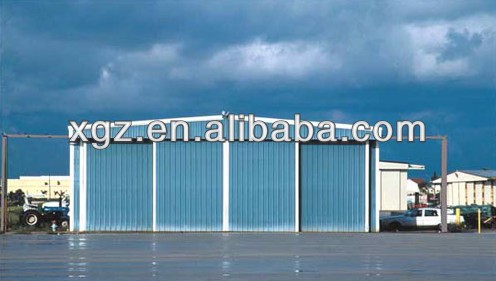 New Design High Quality Prefabricated steel aircraft hangar project