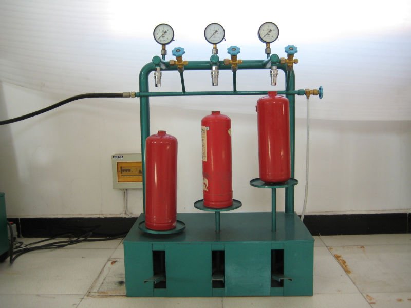 test fire pressure extinguisher of Testing Machine /hydrostatic Bottles Extinguisher Fire