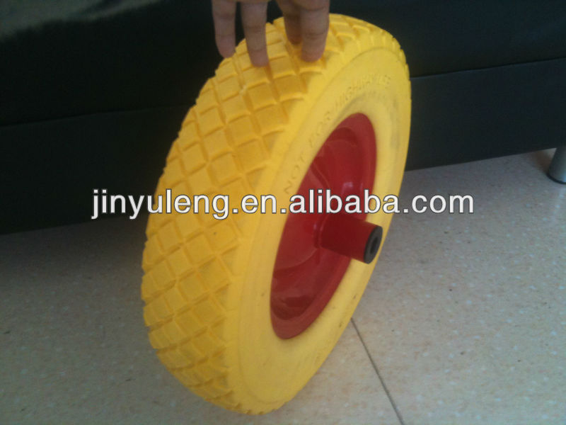 16 inches 4.00-8 pu foam solid wheels (environmental tire) use for trolly ,mover ,hand truck