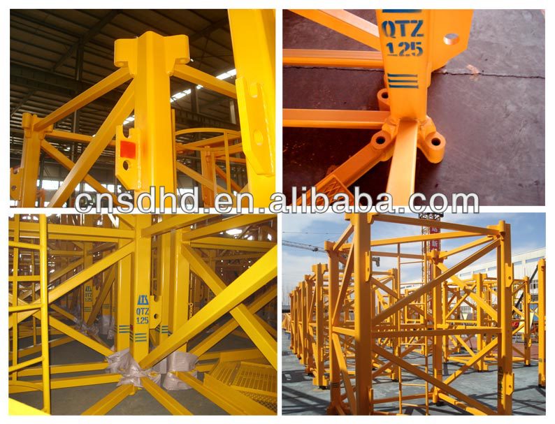 QTZ125 construction tower crane