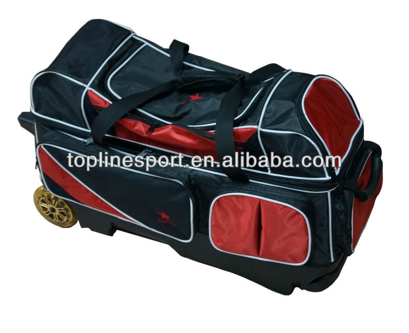 840D Nylon 2 Ball Roller Bowling Bag NBY-204G