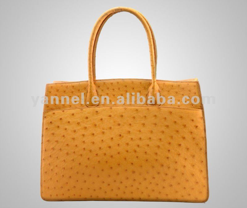 Genuine Ostrich Leather Women Tote Bag Handbag Exotic Genuine Ostrich Leather Women Tote Bag Handbag Exotic