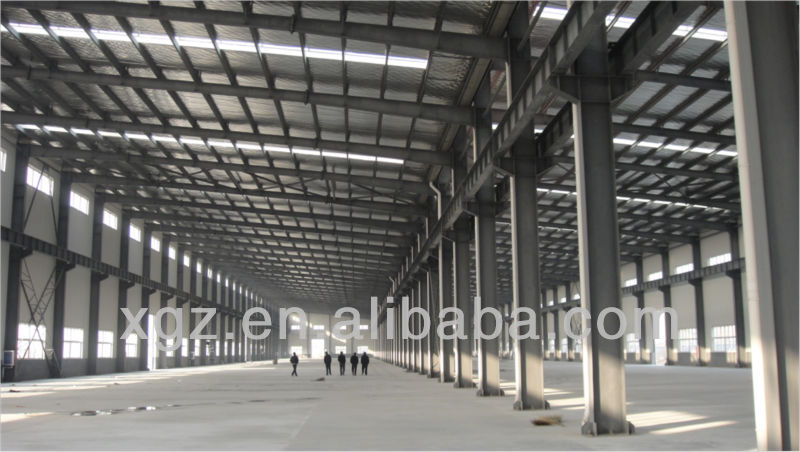 light weight metal frame prefabricated industrial storage sheds