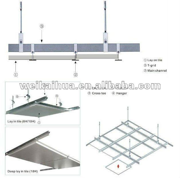 Gypsum Board Ceiling Grid Frame T Bar Concealed Grid Buy Metal