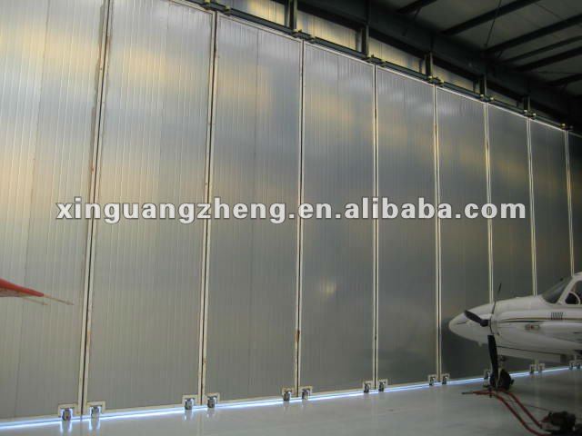 Corrugated steel metal construction customized hangar