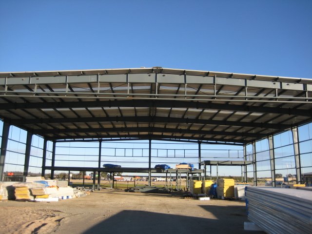Prefab construction steel structure portable aircraft hangar