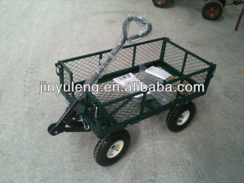 load 400LBS industrial Garden Tool Cart , grid tool cart