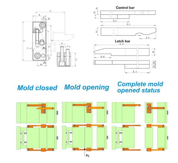 Cheap High Quality Precision Plastic Injection Mold Steel Latch L Buy