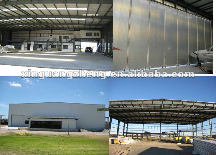 mobile prefab steel structure aircraft hangar