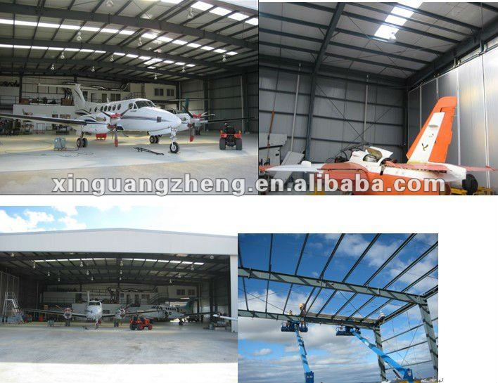 mobile prefab steel structure aircraft hangar