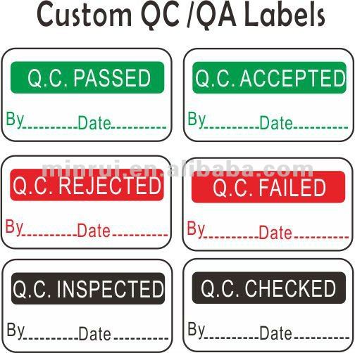 Dating labels. Quality Control Label. Калибровочная бирка. Стикер 