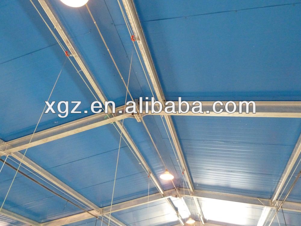 warm keeping prefabricated steel structure cow shed