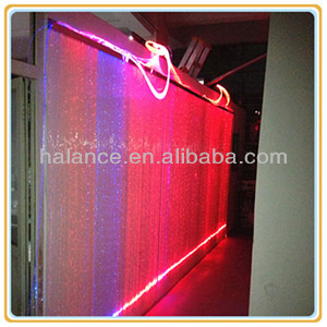 PMMA end glow fiber optic lighting