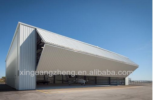 Light steel arch roof steel structure hangar