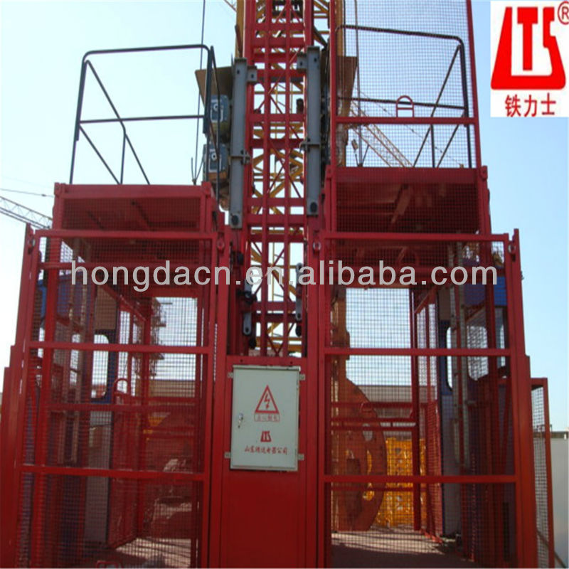 HONGDA Three Transfer Motors Frequency alterable Construction Elevator