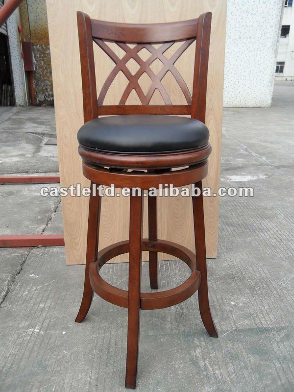  Kayu  Putaran Barstool Klasik Kursi Kayu Polos  Kursi  Buy 