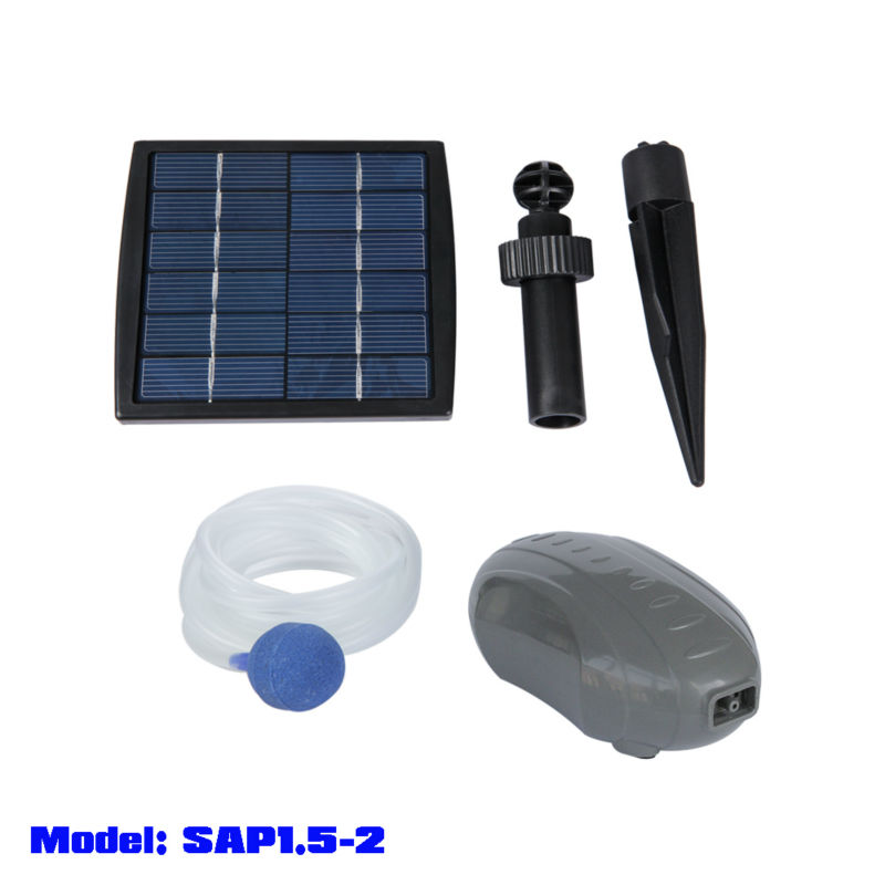 Solar Powered Air Pump For Pond Oxygenation With Proven Success In Eu