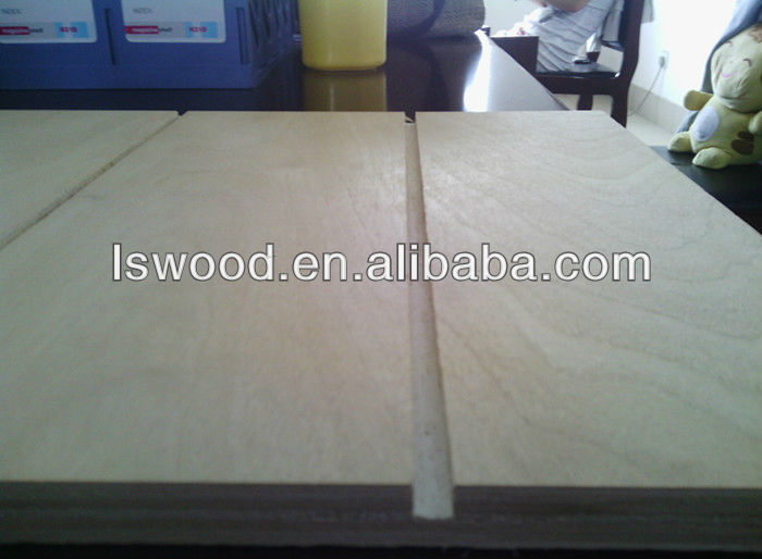 Paneles De Pared De 15mm De Madera Natural Contrachapada Con Ranuras