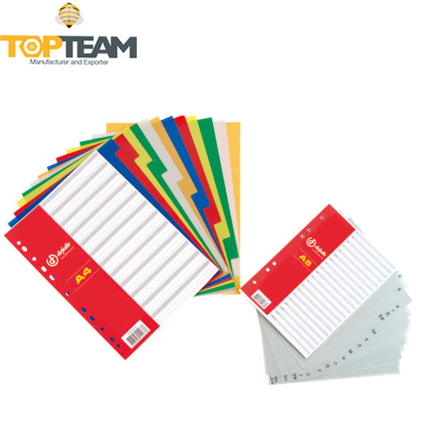 Color Pp Index Divider Stationery,Pp Index Tab Dividers,11 Holes Office