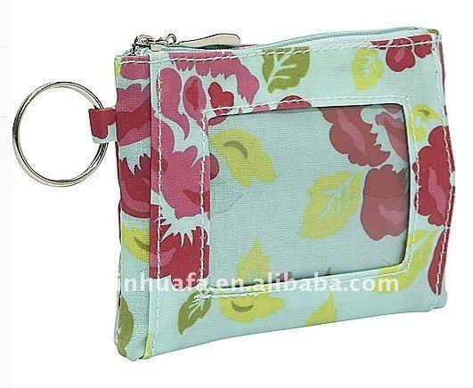(XHF-WALLET-001) lady Laminated cotton wallet