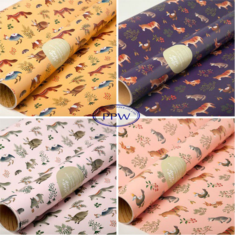 adhesive wrapping paper