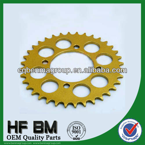 RXZ 41536T sprocket for motorcycle, paint golden color hot sell in