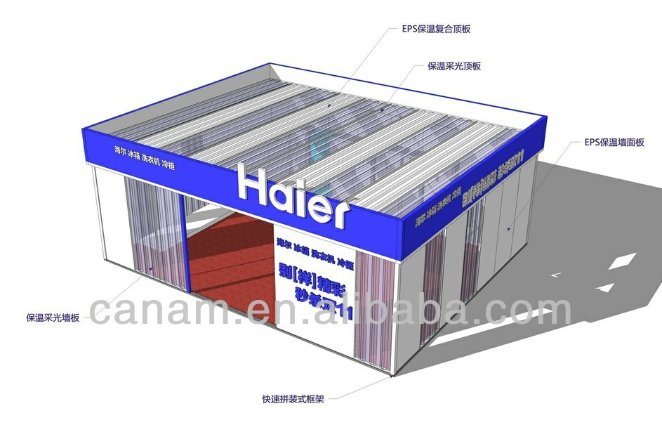 Container coffee shop hydraulic container house