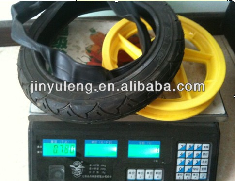 12/14 inches alloy Carbon steel PU foam bicycle wheel ,pneumatic bike wheel ,Baby carrier wheel