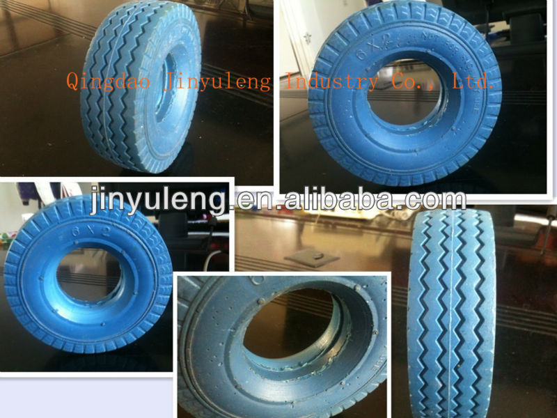 samll 6''*2PU foam wheel use for Trailer, casters, trolley,shopping cart, stroller /PU foam rubber wheel/PU foam solid wheel