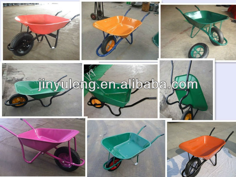 WB6400 hot sale heavy duty large China QingDao Wheelbarrow supplier garden use large wheelbarrow