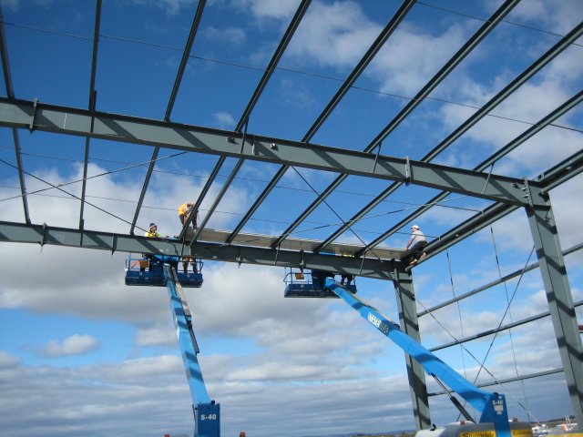 Prefab construction steel structure portable aircraft hangar