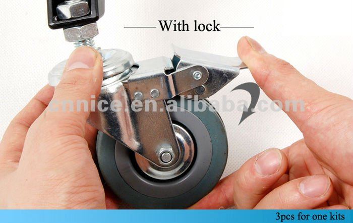 NiceFoto Light stand Wheels kits with lock