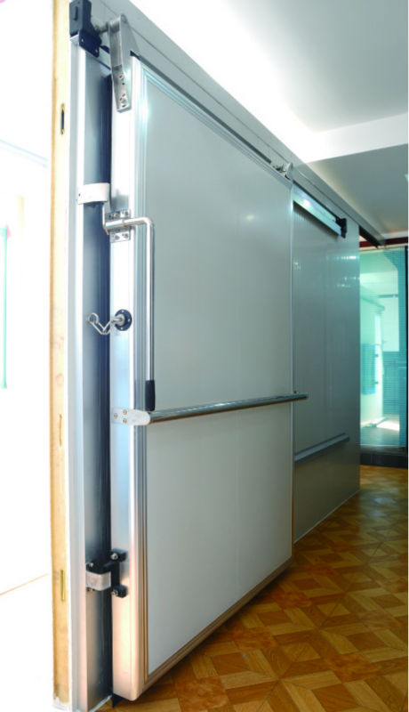  Cold  storage  room manual sliding  door with Aluminum single 