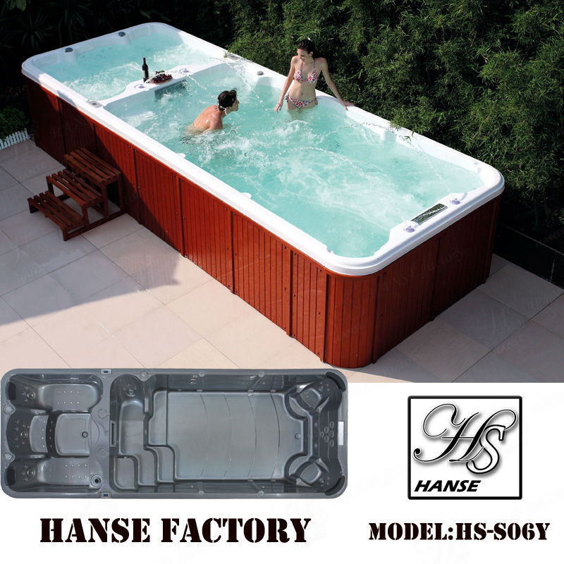 Hs-s06 5.8m Swim Spa/ Pool Hot Tub Combo/ Chinese Garden Swimming ... - HS-S06 5.8m swim spa/ pool hot tub combo/ chinese garden swimming