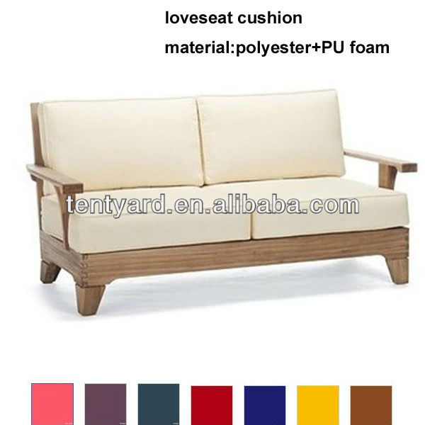 Outdoor/indoor Double Wooden Sofa Seat Foam Cushions Buy Wooden Sofa Cushion,Double Seat