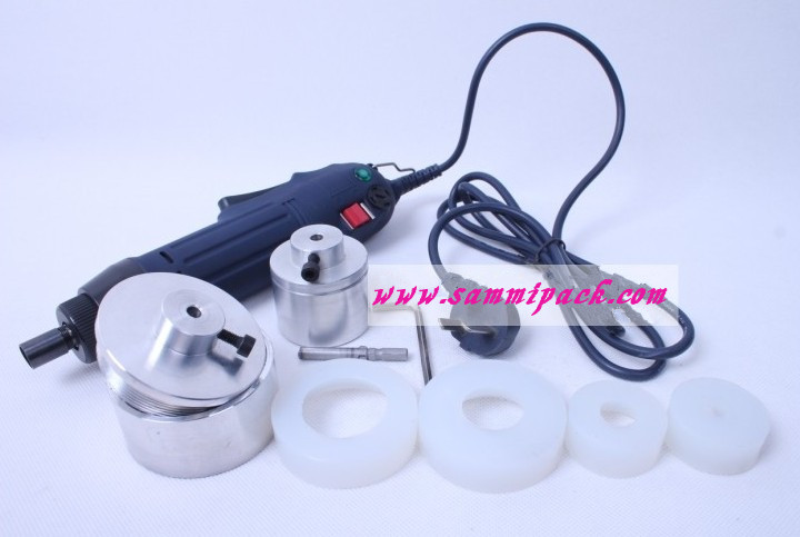 Hand held electric capping machine, manual bottle capper, adjustable screw capper