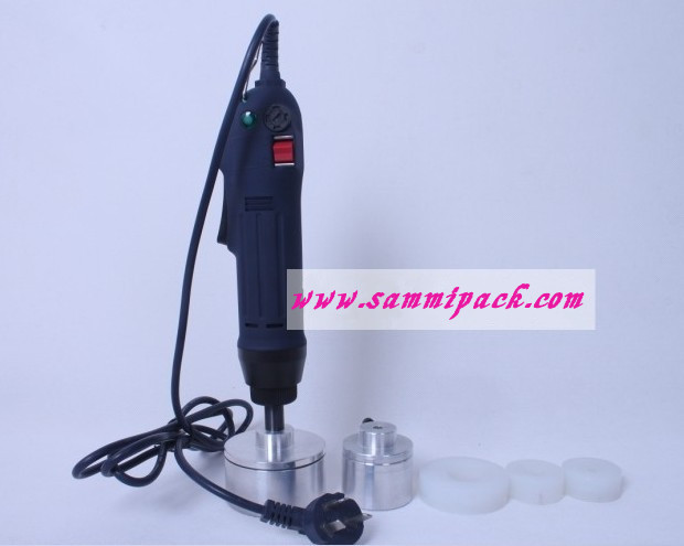 Hand held electric capping machine, manual bottle capper, adjustable screw capper