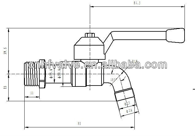 water tap size