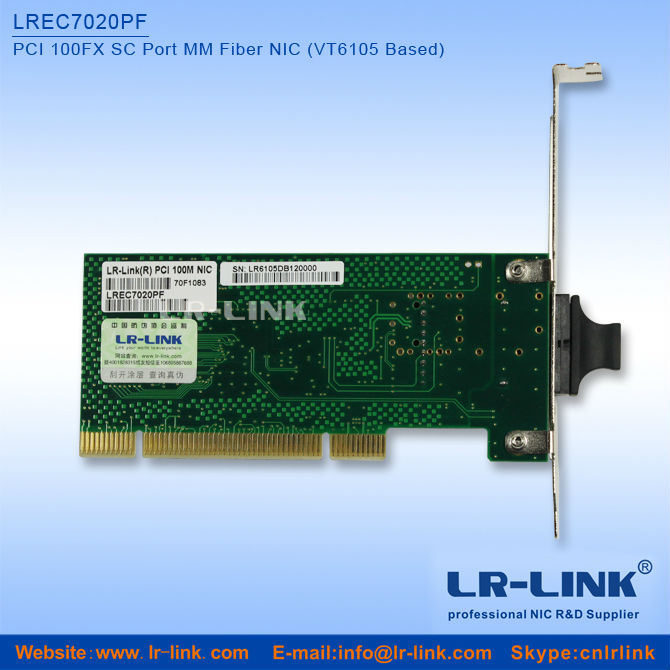 Pci Vt6105 Chipset 100fx Sc Port Fiber Network Card Support Boot Rom
