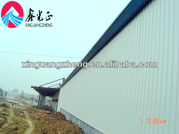 prefabricated easy install steel structure building factory shed