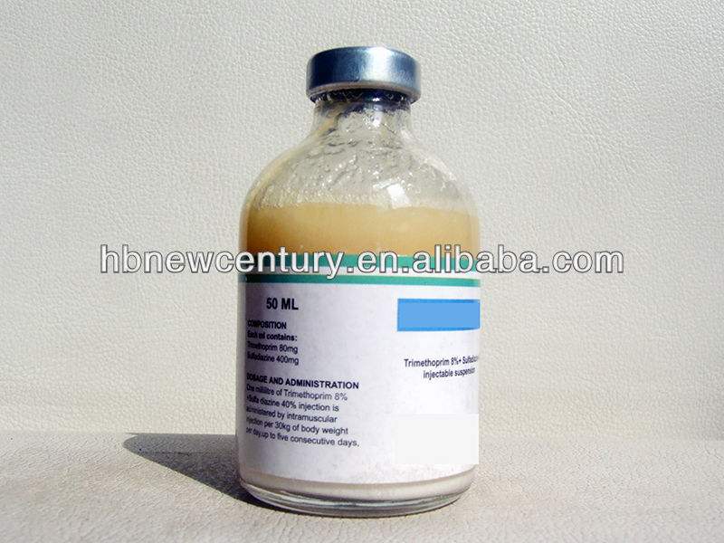 Veterinary Use Antibiotic Drug Sulfadiazine 40 + Trimethoprim 8