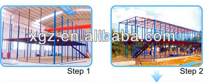 Slope roof color steel structure prefabricated house