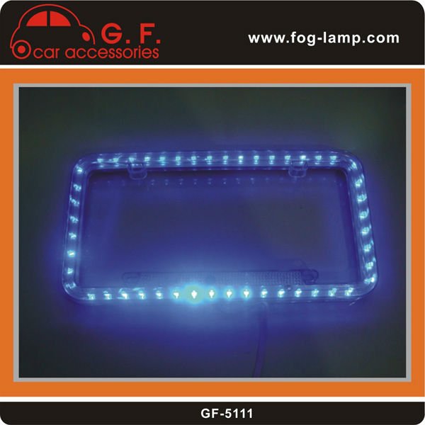 Chile Type Auto License Plate Frame With Neon Lights Buy Neon License