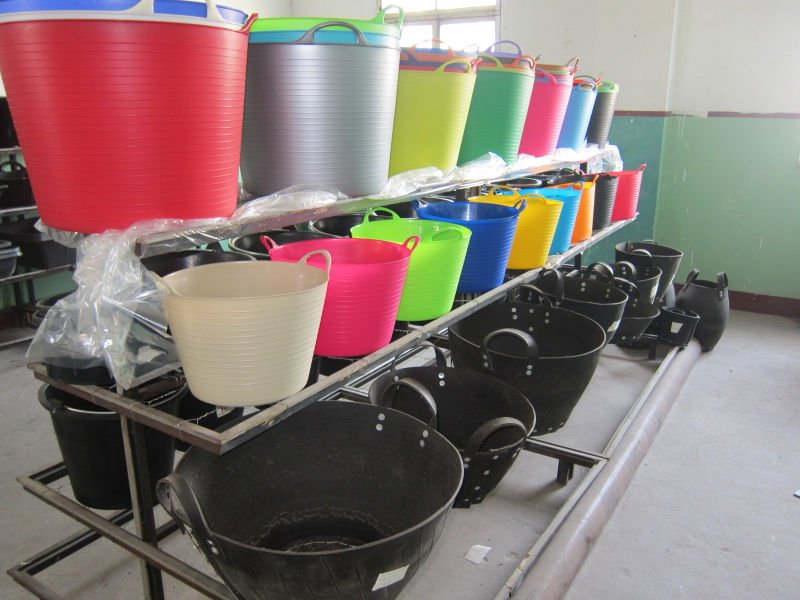 Fleksibel Taman Bucket Colorful Keranjang Cucian  Pe Bak 