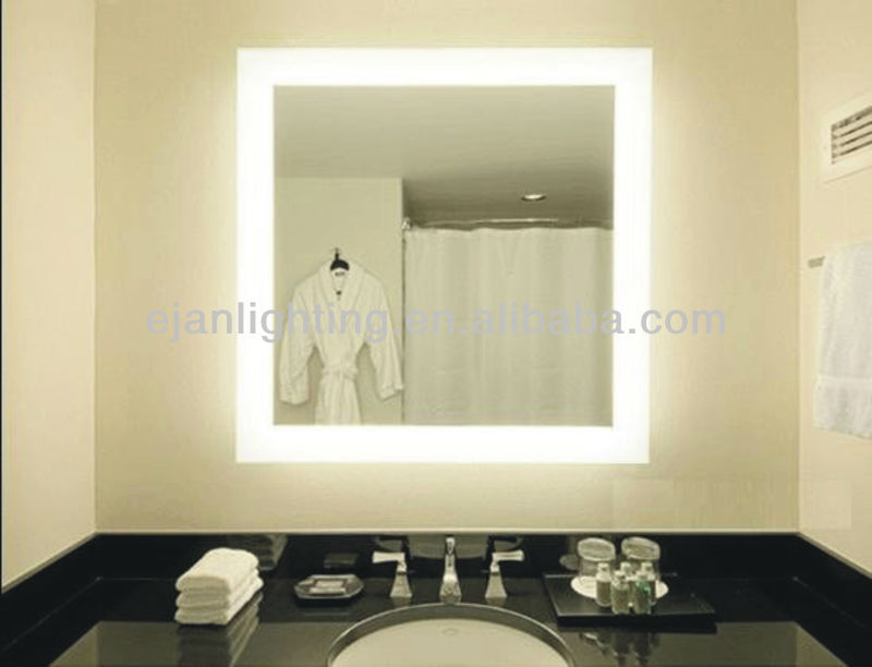 frameless led lighted bathroom wall mirror - buy bathroom wall