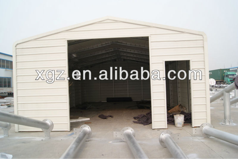 Prefab Steel Structure Car Garage for sales