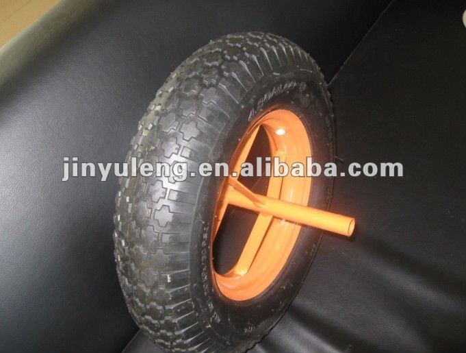 16inch 3.50/4.00-8CHINA QingDao lag pattern Pneumatic Rubber wheel for wheelbarrow trailer tow truck
