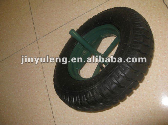 16inch 3.50/4.00-8CHINA QingDao lag pattern Pneumatic Rubber wheel for wheelbarrow trailer tow truck