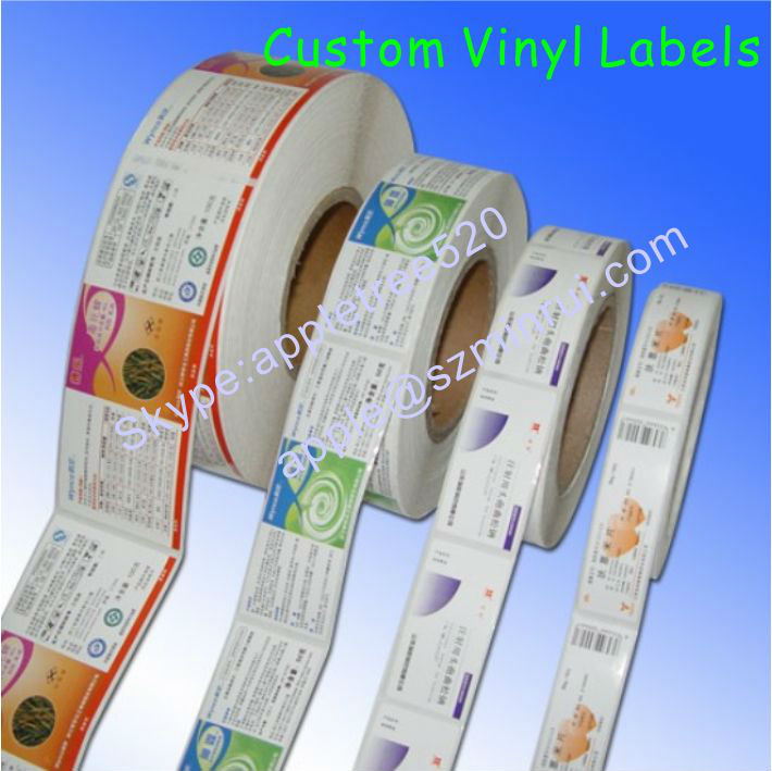 Custom Die Cut Self Adhesive Paper Stickers,Gloss/matt Laminated Paper